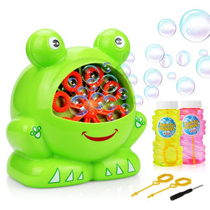 Frog Bubble Machine med 2 flaskor vätska för barn