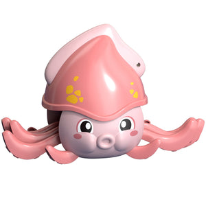 Octopus Toy med ljus ljudavkännande batteribadkar
